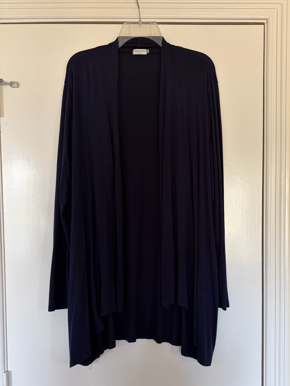 Navy Open-Front Women's Cardigan Blazer